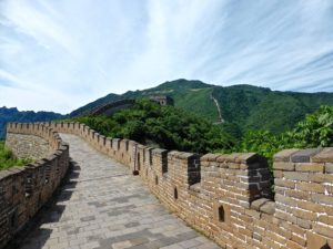La grande muraille de chine et l'emploi de la brique traditionnelle