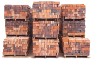 palettes de briques produitent par la briqueterie Lamour