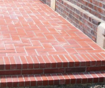Patio with bricks